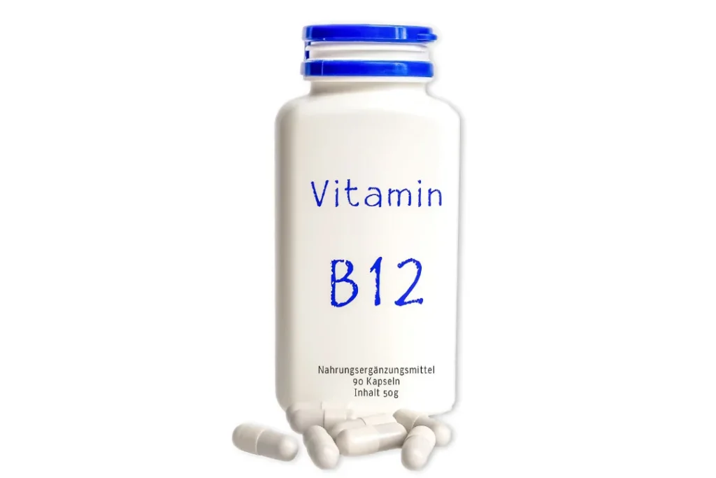 Vitamin B12 supplements. 