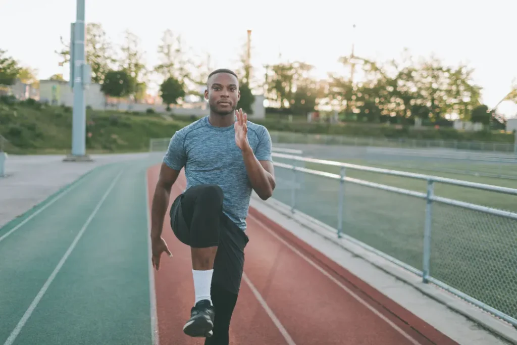 young men doing exercise