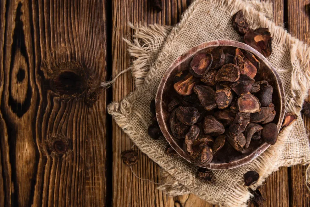 cola nut in  bowl