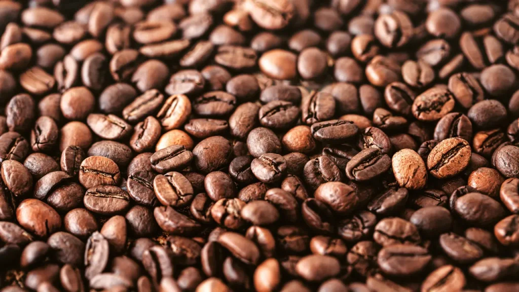 Coffee beans. 