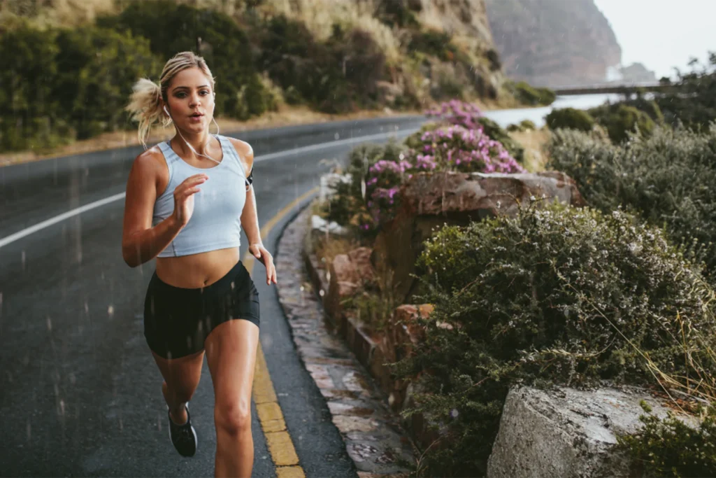 Active Woman running in morning