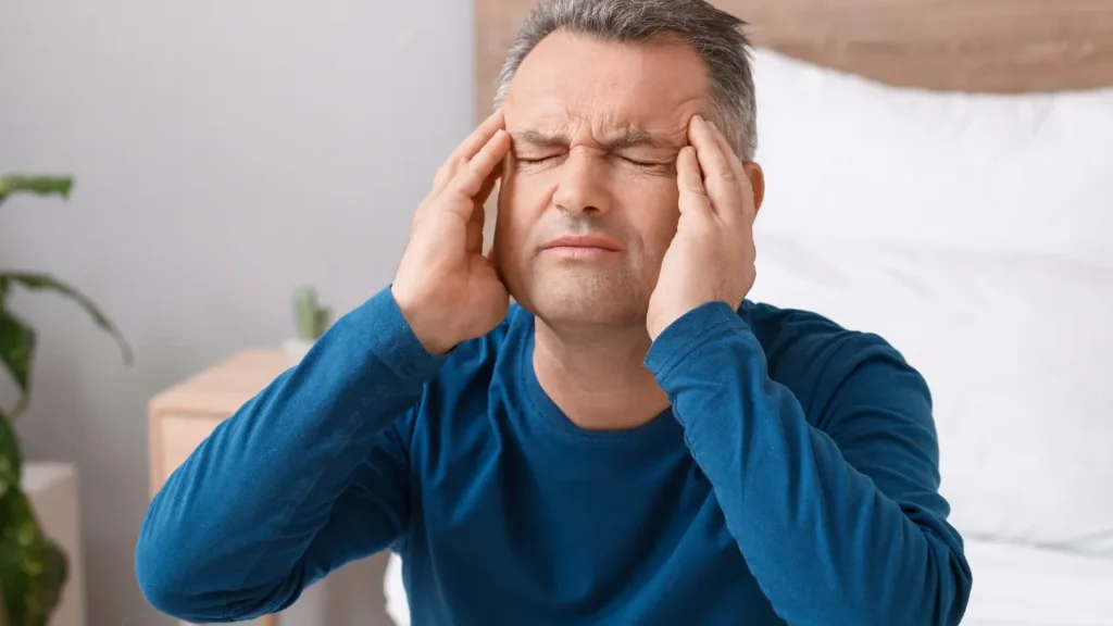 Man having headache issue. 