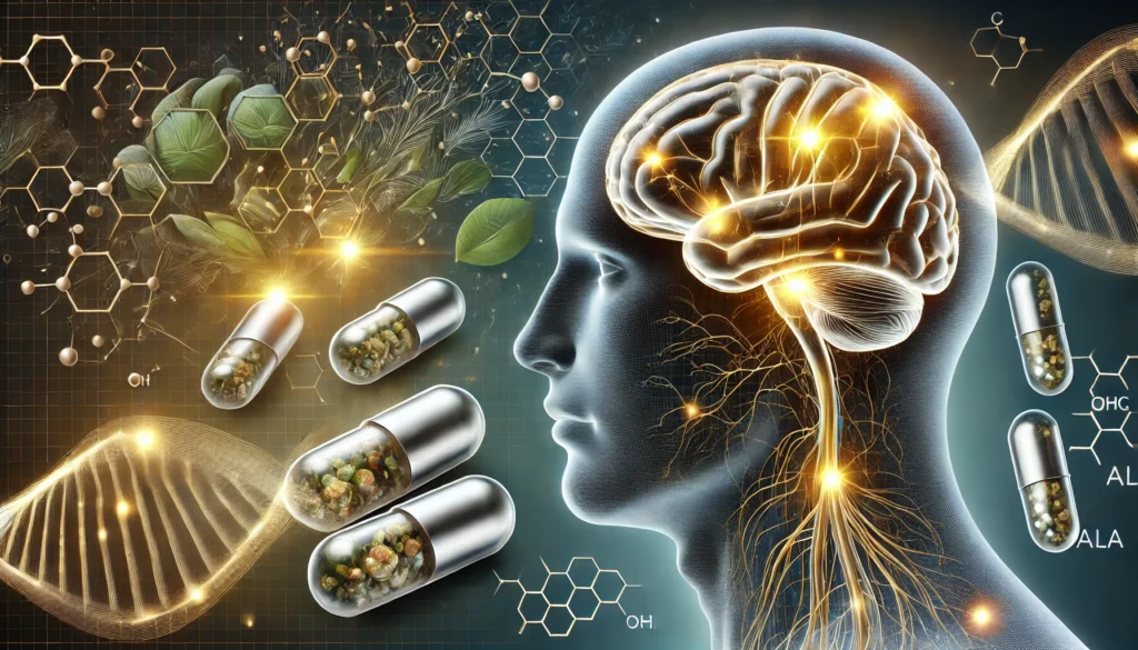 Alpha-Lipoic Acid (ALA) a powerful natural supplement for brain and nerve health. 