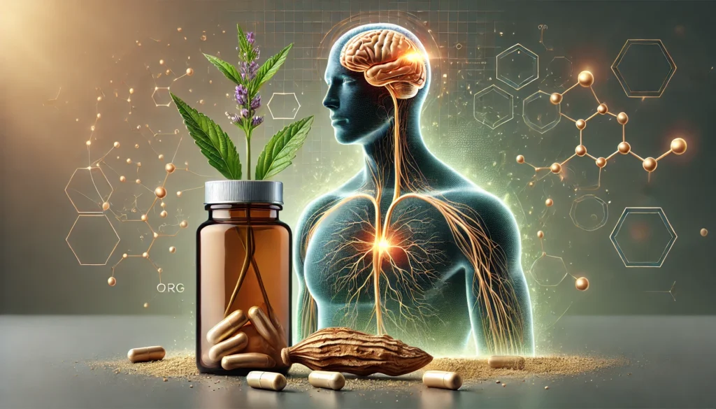 Ashwagandha as a powerful natural supplement for brain health, stress relief, and overall well-being. 