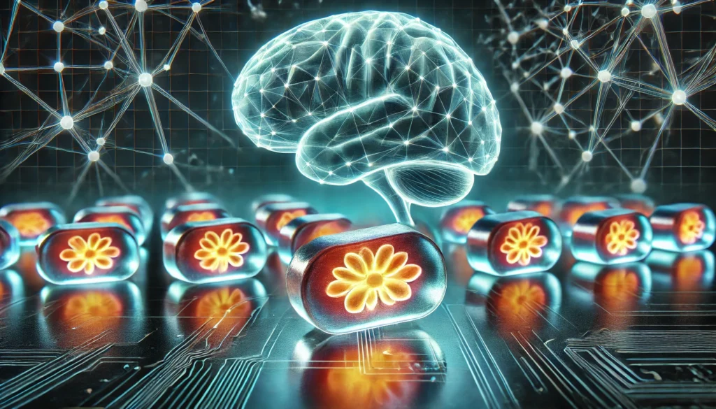 A futuristic close-up of brain health gummies with a glowing effect, placed on a reflective surface with a high-tech background featuring abstract neural connections.

ALT Text: "Glowing brain health gummies with a futuristic backdrop of neural connections, symbolizing cognitive enhancement and mental clarity."