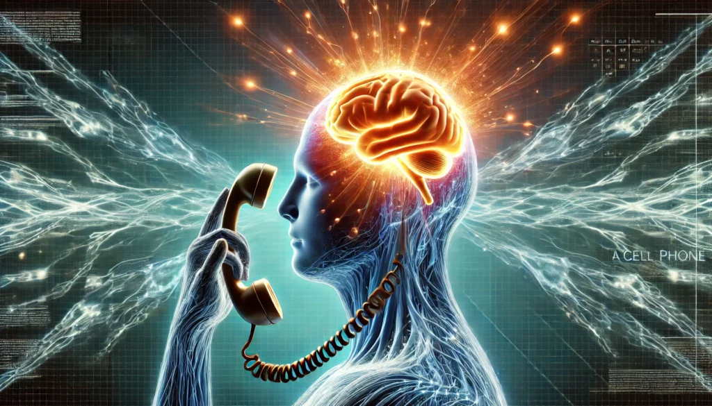 Cognitive Clarity Through Digital Detox
ALT Text: A glowing human brain free from entangled phone wires, symbolizing the cognitive clarity and mental freedom gained from a successful cell phone detox.